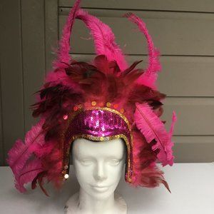 Vintage Hanneford circus 1960 pair head dresses